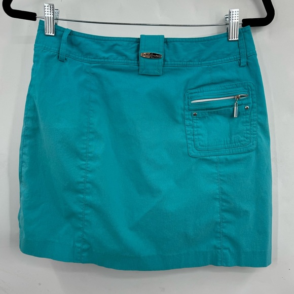 Jamie Sadock Golf Skort Turquoise Blue Skort Size 6 Jamie Sadock 17” Golf Skirt - Picture 4 of 7